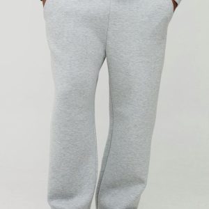 Plus Scuba Marl Embroidered Relaxed Fit Joggers