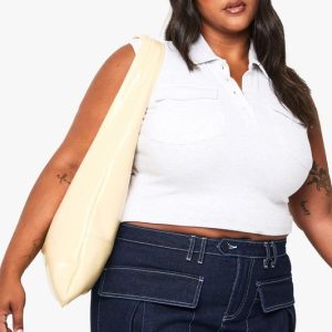 Plus Collared Utility Rib Top