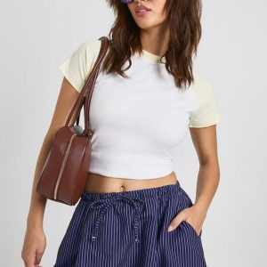 Cotton Contrast Raglan Sleeve Baby T-shirt