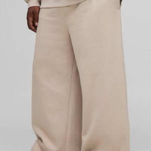 Plus Basic Extreme Wide Leg Jogger