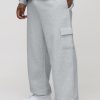 Plus 330GSM Relaxed Fit Basic Cargo Sweatpants