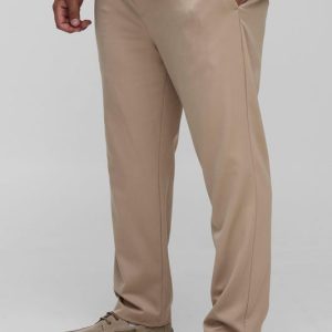 Plus Elasticated Waist Tapered Smart Woven Sweatpants