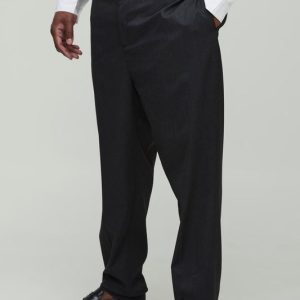 Plus Tapered Fit Crease Front Tailored Pants