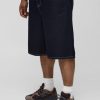 Plus Contrast Embroidered Relaxed Fit Jorts