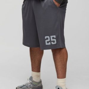 Plus  25 Print Basketball Fit Shorts