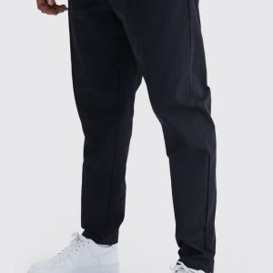 Plus Elastic Lightweight Stretch Skinny Pintuck Pants