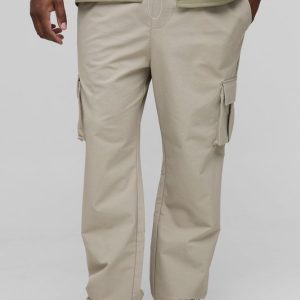 Plus Technical Stretch Cargo Skinny Pants