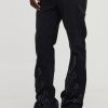 Flame Applique Stacked Slim Fit Flared Jeans