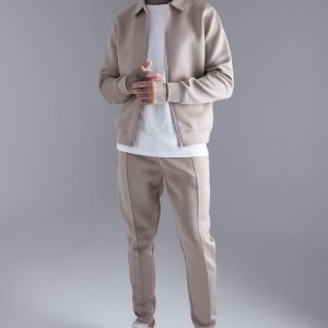 Bonded Scuba Harrington Jacket Set