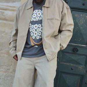 Plus Oversized Washed Zip Up Denim Overshirt